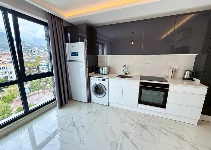 公寓 Sa Apartments! 150m To The Cleopatra 阿拉尼亚
